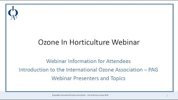Ozone in Horticulture Webinar