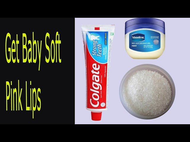 Toothpaste Vaseline & Sugar Beauty Tips for get soft baby Pink Lips | Natural Beauty Hacks for lips