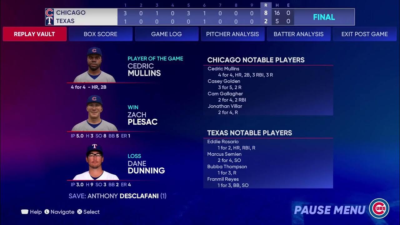 Cubs vs Rangers 2024 World Series Game 2 (TEX 10) YouTube