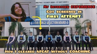 How I cleared AFCAT Without coaching??📚😨 | Must watch for beginners| Afsb experience 😌