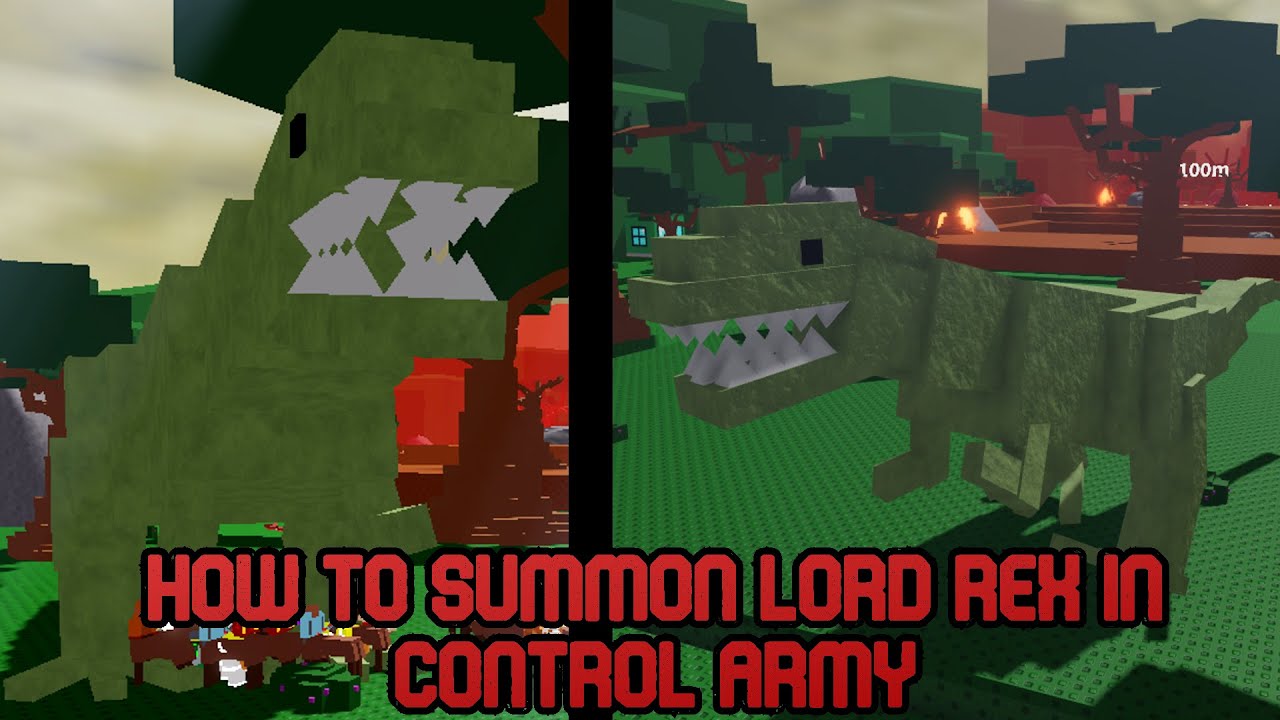 How To Summon Lord Rex In Control Army YouTube