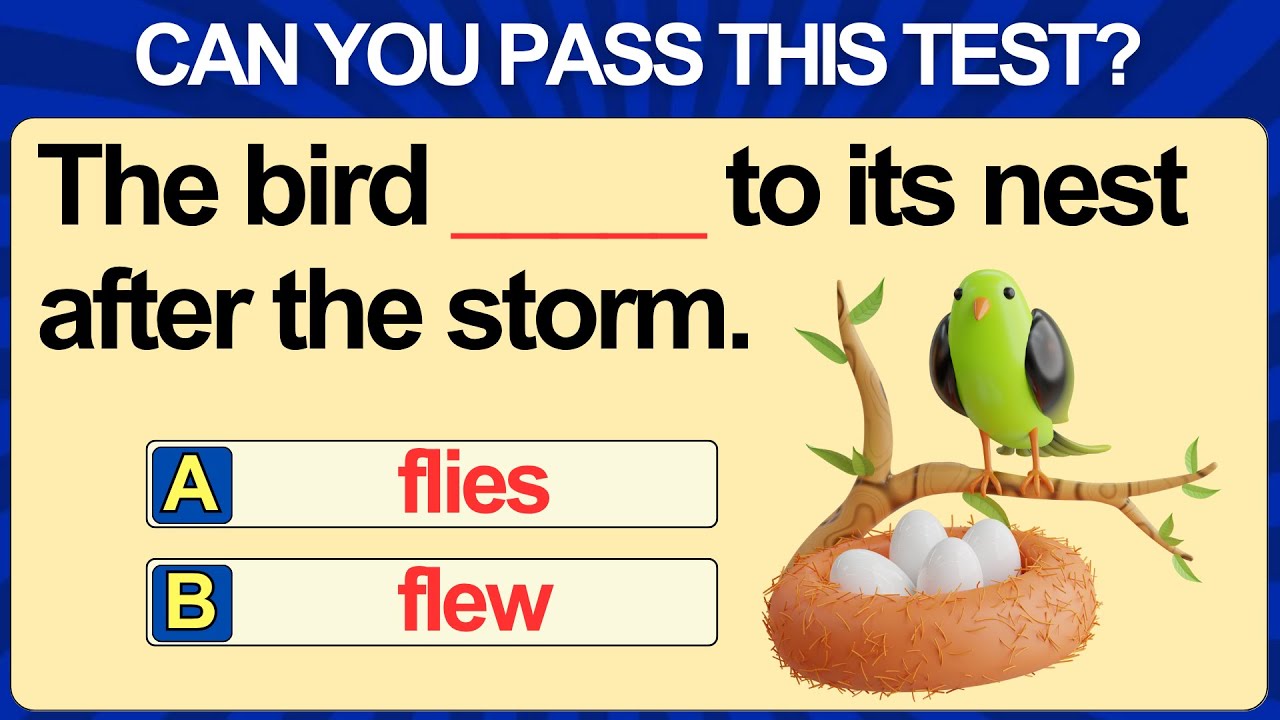 25+ Mixed General English Grammar Test || Most People FAIL This General ...