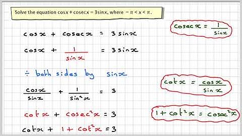 Solving a trigonometric equation using reciprocals