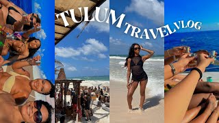 TRAVEL VLOG: TULUM, MEXICO 2023 | taboo beach club, rosanegra, boat party + more!