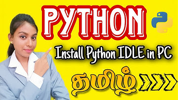 How to Install PYTHON IDLE in PC 2025 In Tamil|Install python interpreter in Windows| Laptop #python