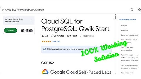 Cloud SQL for PostgreSQL: Qwik Start #GSP152 #qwiklabs #arcade #solution #googlecloudskillsboost