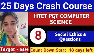 DAY 8 - 25 Day Crash Course || HTET PGT COMPUTER SCIENCE