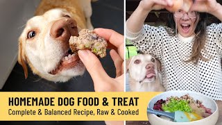 Homemade Dog Food Recipe 🐶 Complete & Balanced, Raw or Gently Cooked