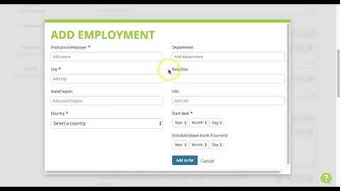 Demo: ORCID ID Basics (spring 2018)