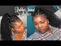 Rubber-Band Method High Curly Ponytail | ON NATURAL HAIR