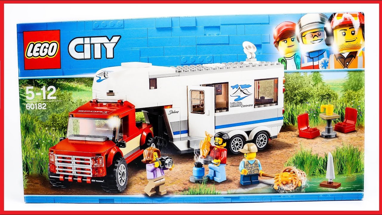 lego city great vehicles pickup & caravan