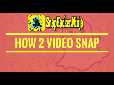 How to make Snap Videos in SnapChat