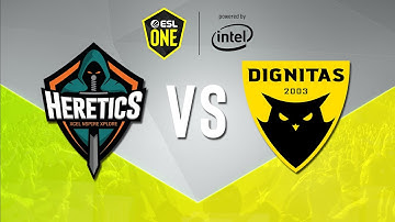 CS:GO - ESL One: Road to Rio - Heretics vs Dignitas - Dust 2