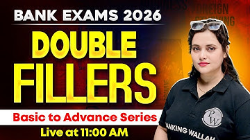 Bank Exam 2026 | Fillers for Bank Exam | Double Fillers | English by Rupam Ma
