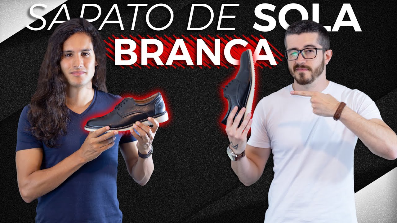 sapato preto sola branca