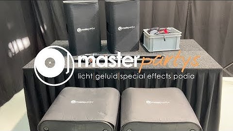 Master Partys | Geluidsset 3 (150-200 pers) huren | uitleg video
