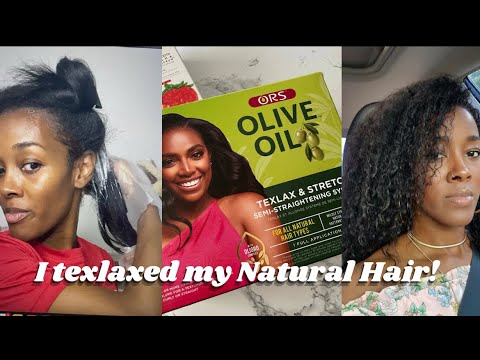 Texlaxing My Natural Hair After 5 Years!! | ORS Texlax and Stretch ...