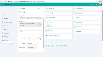 Allergy Module - 75Health EHR Software