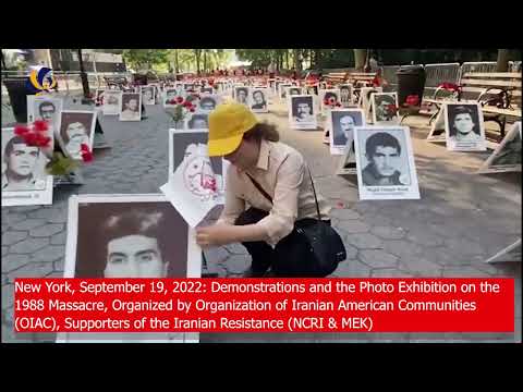 MEK Supporters Demonstration & the Photo Exhibition on the 1988 Massacre Were Held in New York