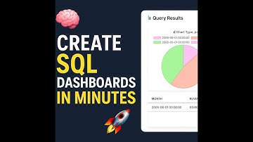 How to create SQL dashboards in minutes