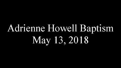 Cumming Baptist Church - Adrienne Howell Baptism M...