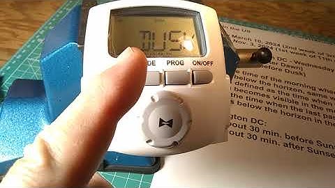 Intermatic DT620 Timer - Programming ON and OFF for landscaping lights from DUSK to DAWN