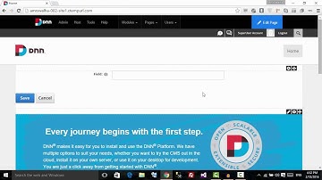 Creating a Module in DNN website