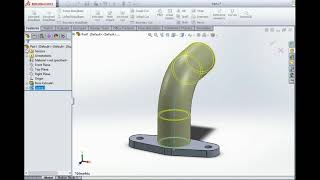 tutorial solidworks menggambar intake manifold
