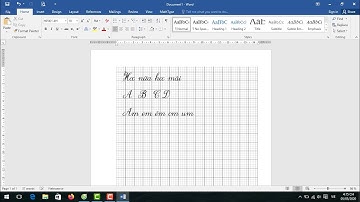 Cách tạo vở tập tô tập viết trong Word|Tạo vở ô ly và chữ viết tay trong Word|Kèm Link và cách cài