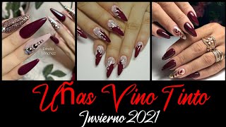 WINE NAILS 2021 2021 NAIL TRENDS WINE COLOR NAILS New Year s Eve nails