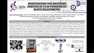 INVESTIGATING THE SINTERING KINETICS OF Fe-Ni POWDERS BY IN-SITU DILATOMETRY