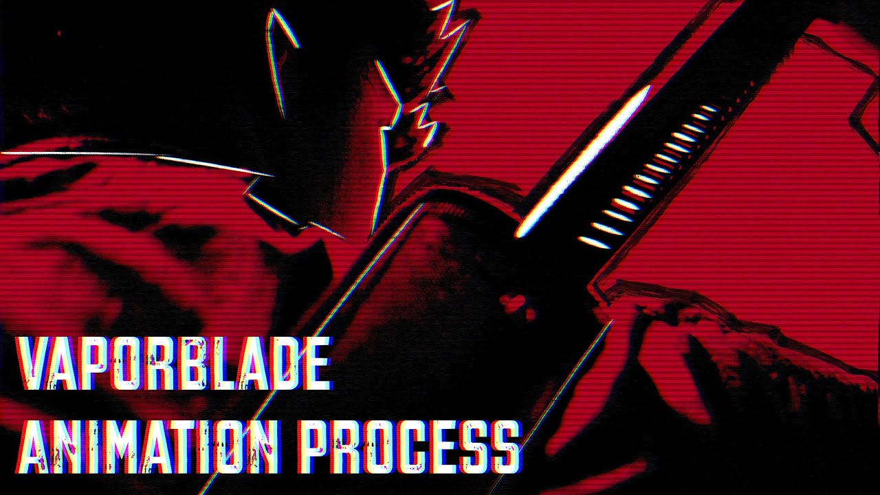 Vaporblade Animation Demo / Making Of (Drawing Sword Clip)