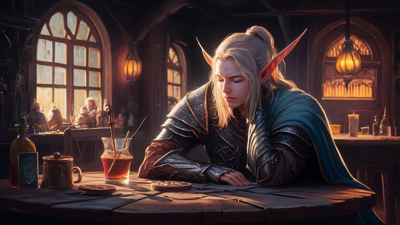 Relaxing Medieval Music with Rain Sounds - Bard/Tavern Ambience, Celtic ...