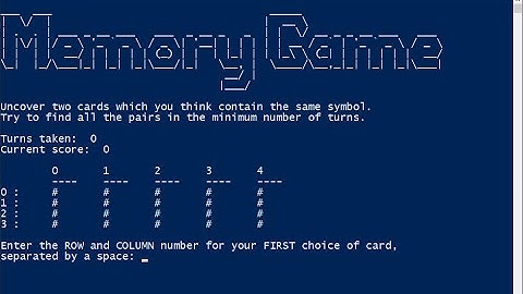 Simple memory game in python under 80 lines!!