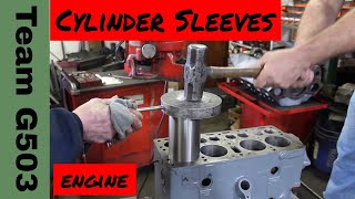 Installing Cylinder Sleeves In An L134 Flat Head Engine Willys MB Ford GPW