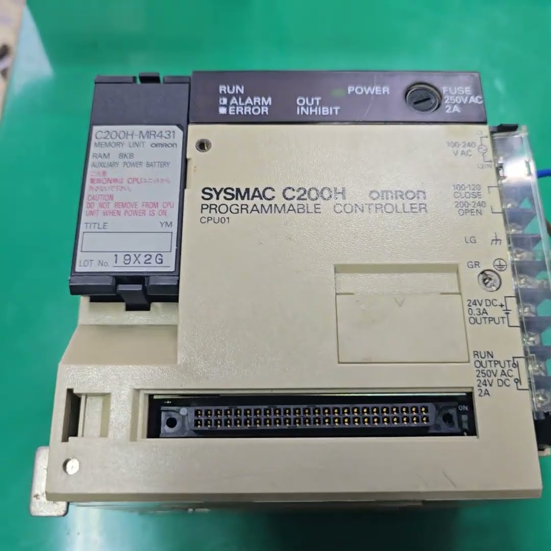 C200H-MR431 SYSMAC C200H OMRON PLC CPU01 - YouTube