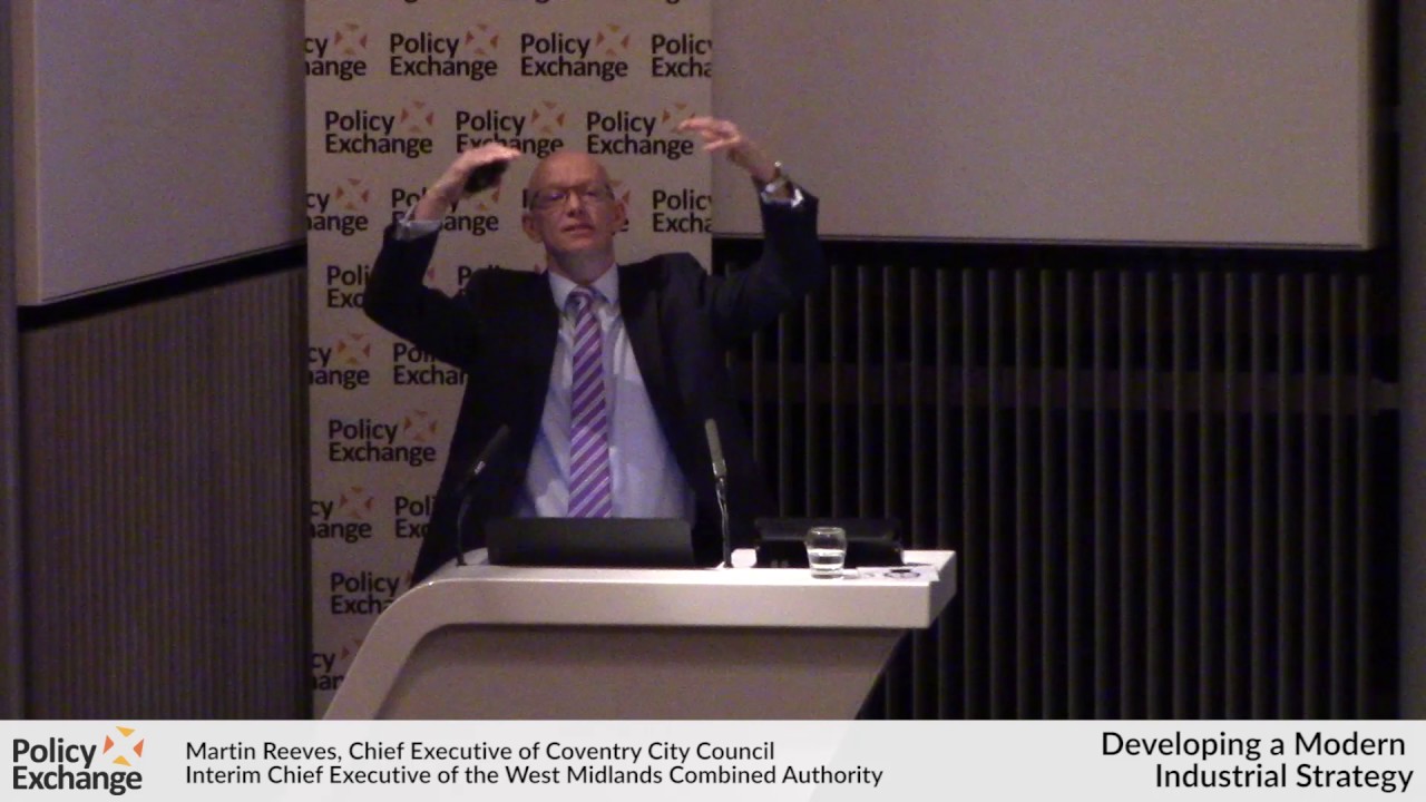Martin Reeves speaks at Policy Exchange’s Developing a Modern