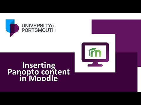 Panopto in Moodle