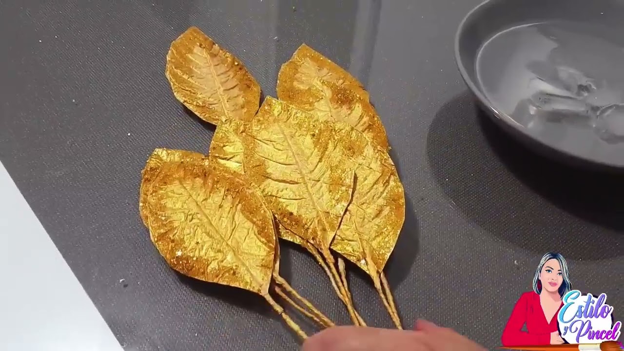 Ramas NAVIDEÑAS con papel de cocina y silicona 