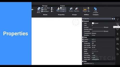 Exploring the user interface: BricsCAD V20 - Drafting Workspace