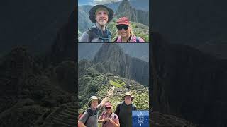 Touring Machu Picchu!! 🇵🇪 #peru #machupicchu #unescoworldheritage