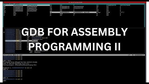 GDB for assembly programming II