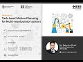 Webinar on "Task-Level Motion Planning for Multi-Manipulator System" at IEEE Computer Society