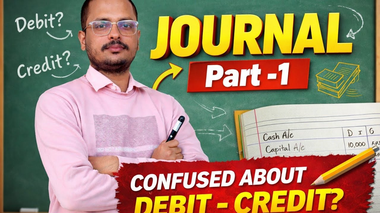 Journal Entry Part 1 | Debit Credit Ka Full Concept Clear 🔥 Class 11 Accountancy