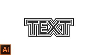 Text effect in adobe illustrator cc | Cool and easy text effect in adobe illustrator cc | PS Design
