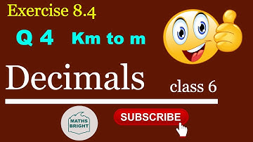NCERT exercise 8.4 | Question 4 | Class 6 Maths | Chapter 8 solutions | DECIMALS | MATHS BRIGHT