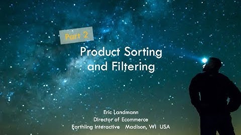 Product Sorting and Filtering Part 2