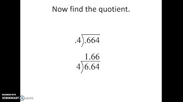 Dividing Decimals by Decimals Using the Standard Algorithm