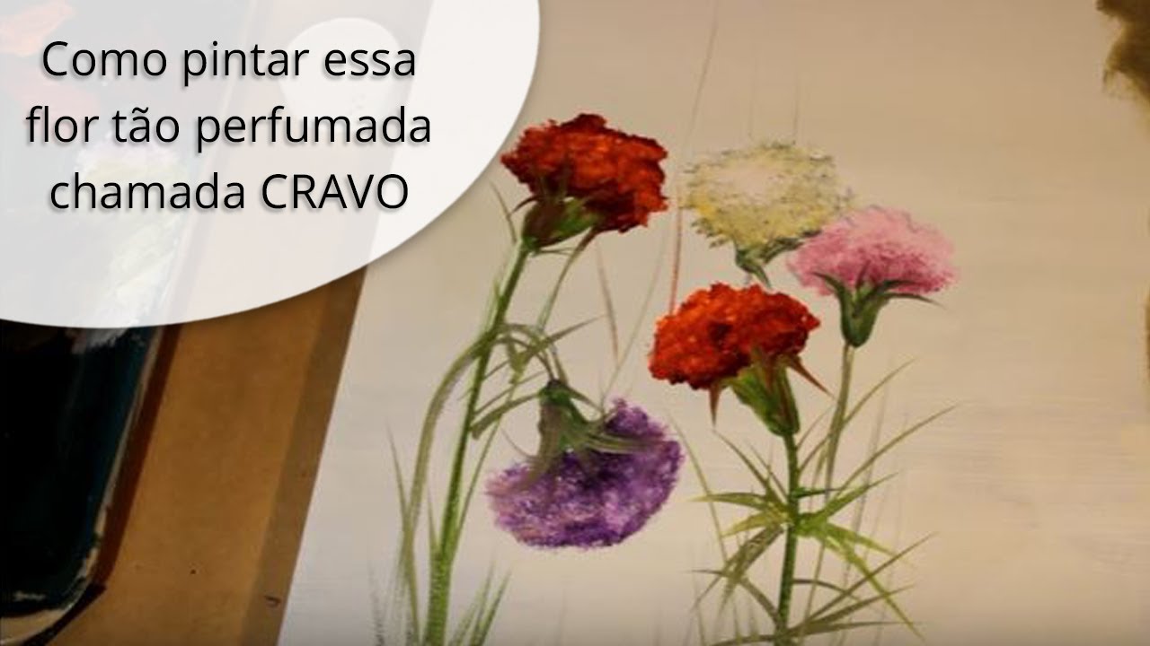 Como pintar essa flor tão perfumada chamada CRAVO