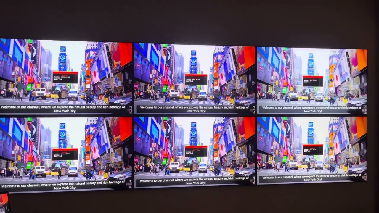 Vídeo Wall - 6 Monitores/Telas